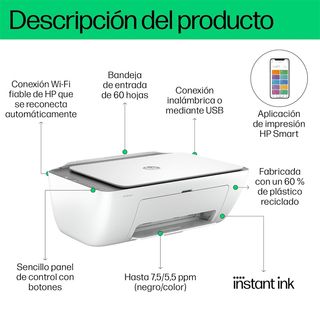 HP DeskJet 2820e Impresora Multifunción Wifi