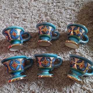 Set Tazzine con piatto Deruta