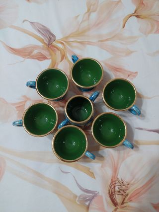 Set Tazzine con piatto Deruta