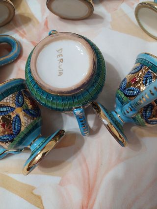 Set Tazzine con piatto Deruta