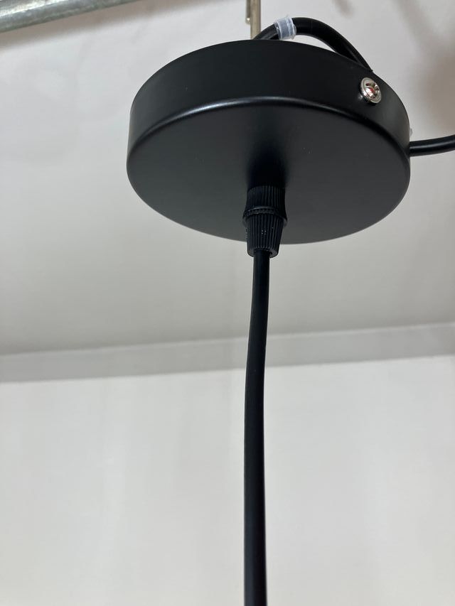 Lampadario ottone vetro ambra d.20