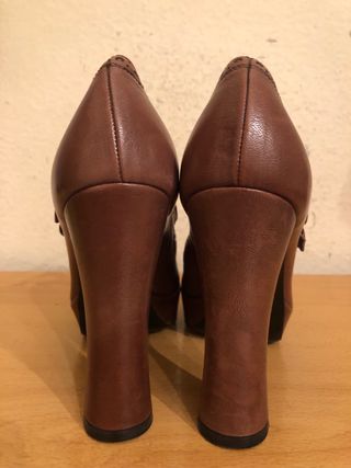 L'AUTRE CHOSE zapatos tacon doble hebilla 36.5