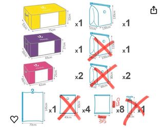 Bolsas de almacenaje