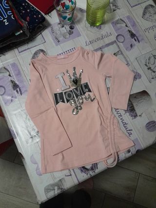 Maglia bimba con coulisse laterale