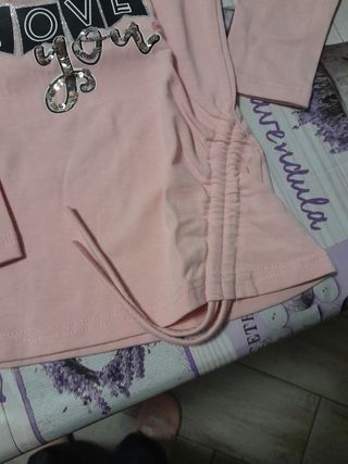 Maglia bimba con coulisse laterale