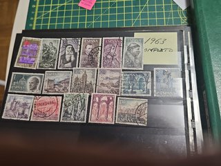 Sellos españa 1963 completa matasello