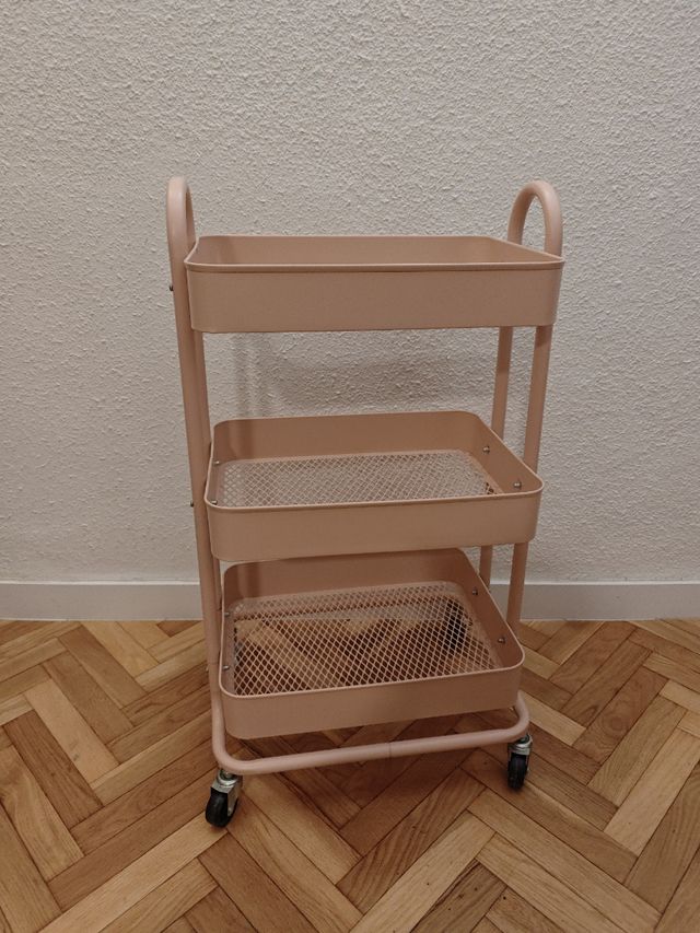 Carrito orden rosa multifuncional