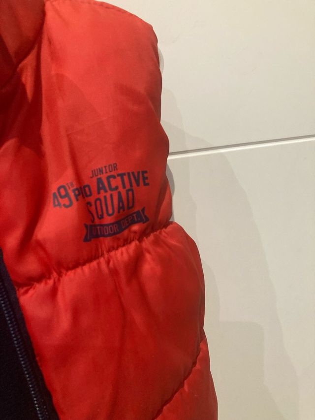 Chaleco niño 3 años. Con forro polar