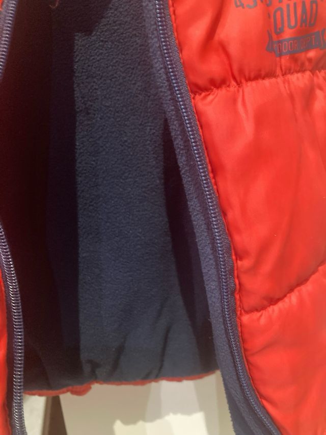 Chaleco niño 3 años. Con forro polar