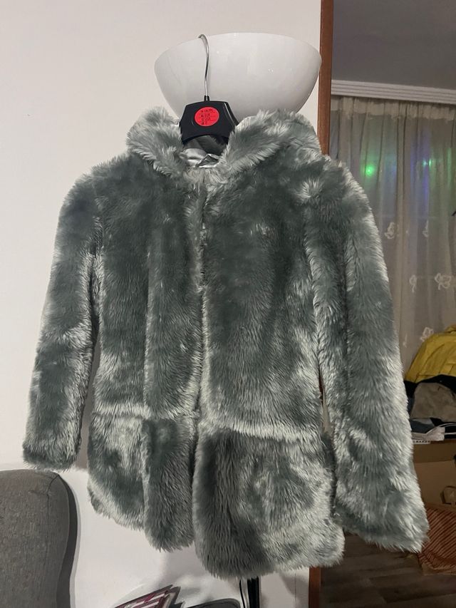 Chaqueta niña pelito gris