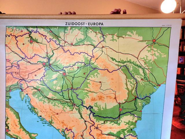 Mapa mural vintage sud oeste Europa