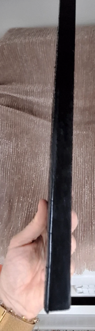 Cornice foto nera trapuntata nuova mai usata