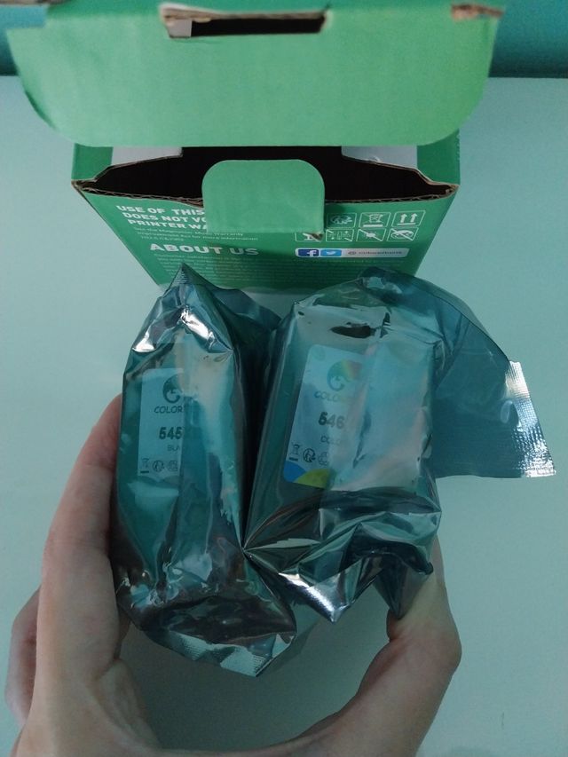 Tinta impresora. negro/color