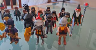 Lote 21 Playmobil 3 Caballos 2 Cañones