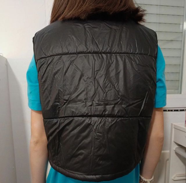 Chaleco negro niña shein