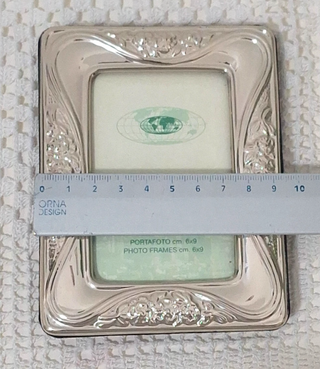 Cornice portafoto argento 925 decoro fiori