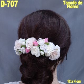 Tocado de Flores para Novia Fiesta Niña