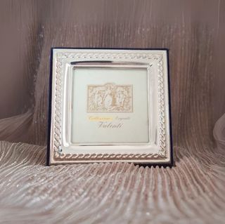 Valenti Cornice argento retro velluto blu navy