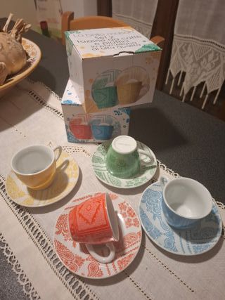 4 TAZZINE CAFFE' LA BELLE MAISON bandana collectio