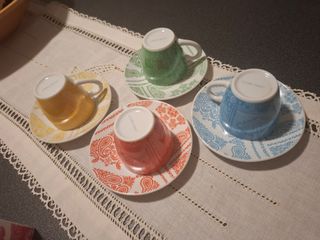 4 TAZZINE CAFFE' LA BELLE MAISON bandana collectio