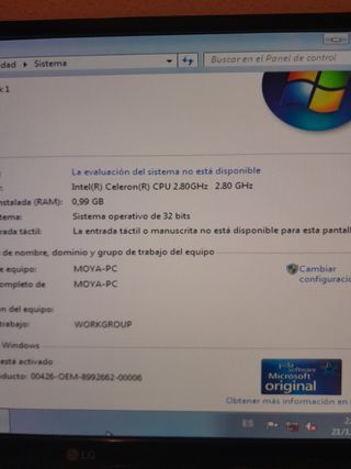 Ordenador sobremesa