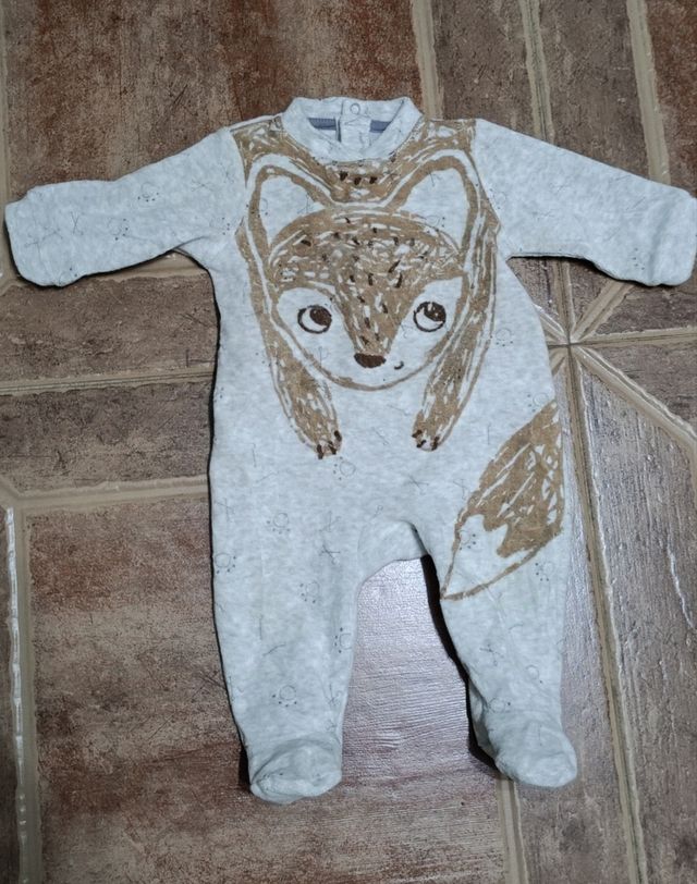Pijama terciopelo bebe