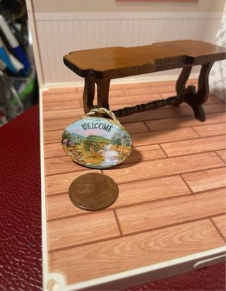 Targa in legno dollshouse