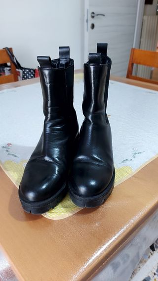 Stivali in pelle neri n°37