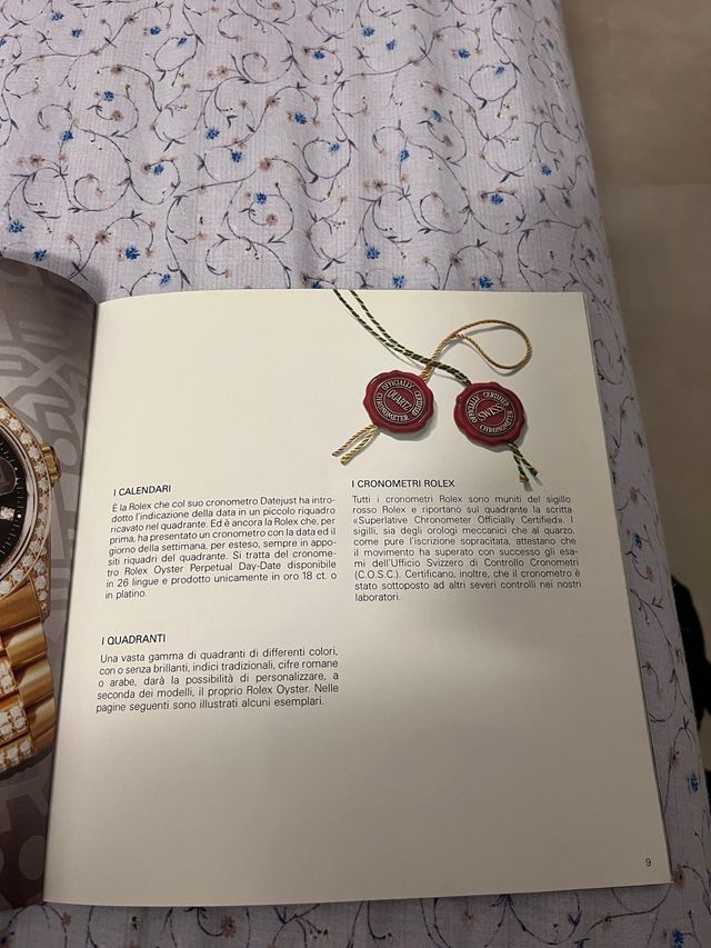 Brochure rolex oyster