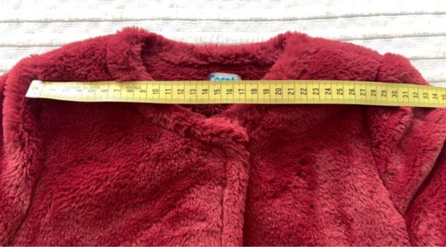 Cappotto in pelliccia bordeaux per bambina