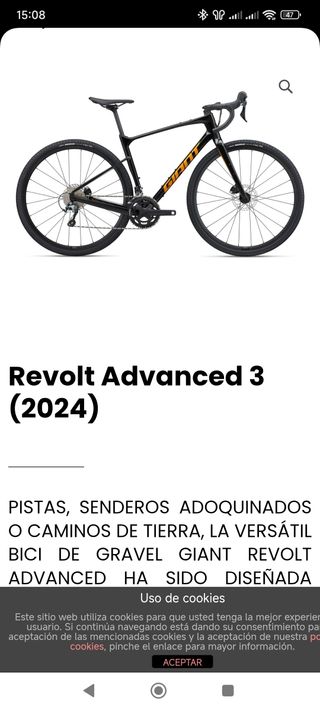 Bici gravel Giant Revolt Advancd 3
