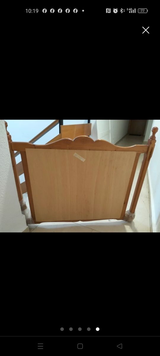 Espejo de pared de  madera estilo provenzal