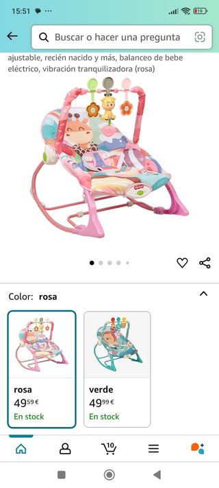 Hamaca bebé Fisher Price