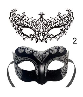 Lote 2 MÁSCARAS PAREJA 