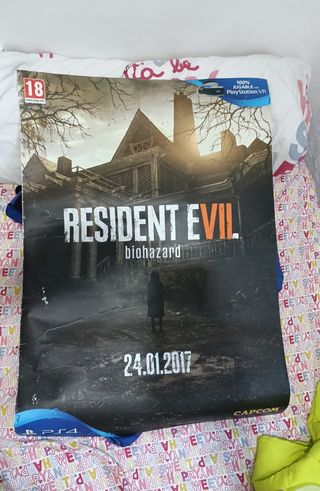 Póster Resident Evil 7 PS4 (leer descripción)