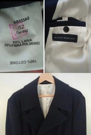 Cappotto size 52 Massimo Rebecchi 