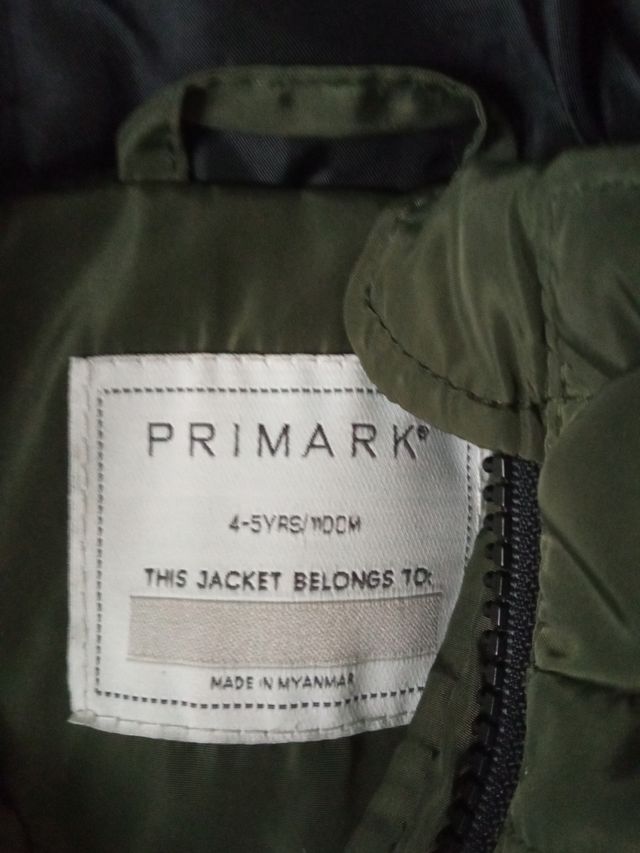 Abrigo verde 4/5 años