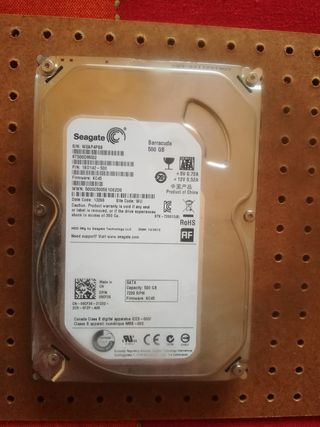 Disco duro 500gb, 3.5", Seagate 