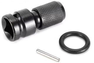 Adaptador rápido de 1/2" a hexagonal de 1/4"