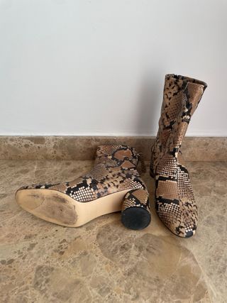 Botines estampado Serpiente