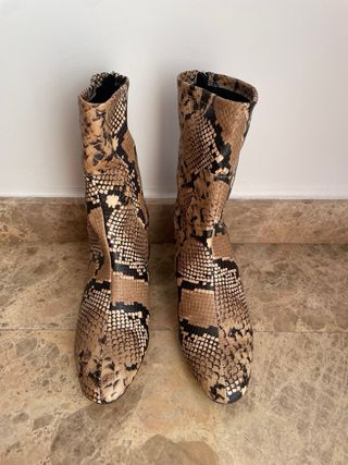 Botines estampado Serpiente