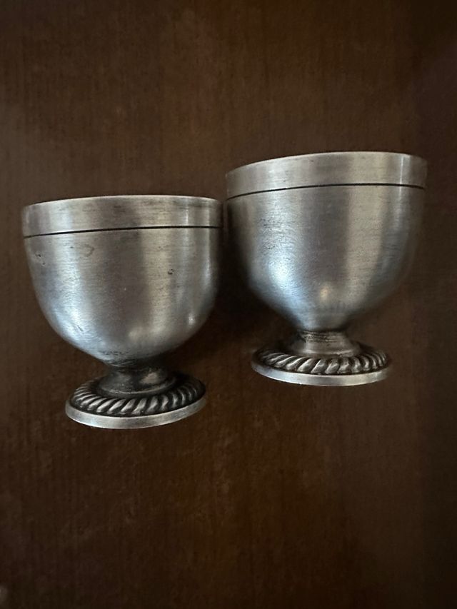 Vintage Russa vassoio con 6 bicchieri. USSR