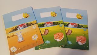 Quaderni A4 a quadretti. Set da 3 pezzi.