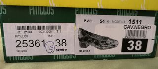 Zapatos pitillo num 38
