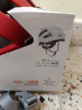 Casco de escalada.