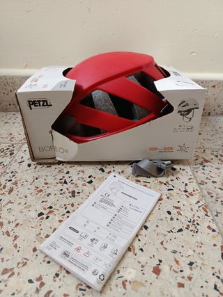 Casco de escalada.