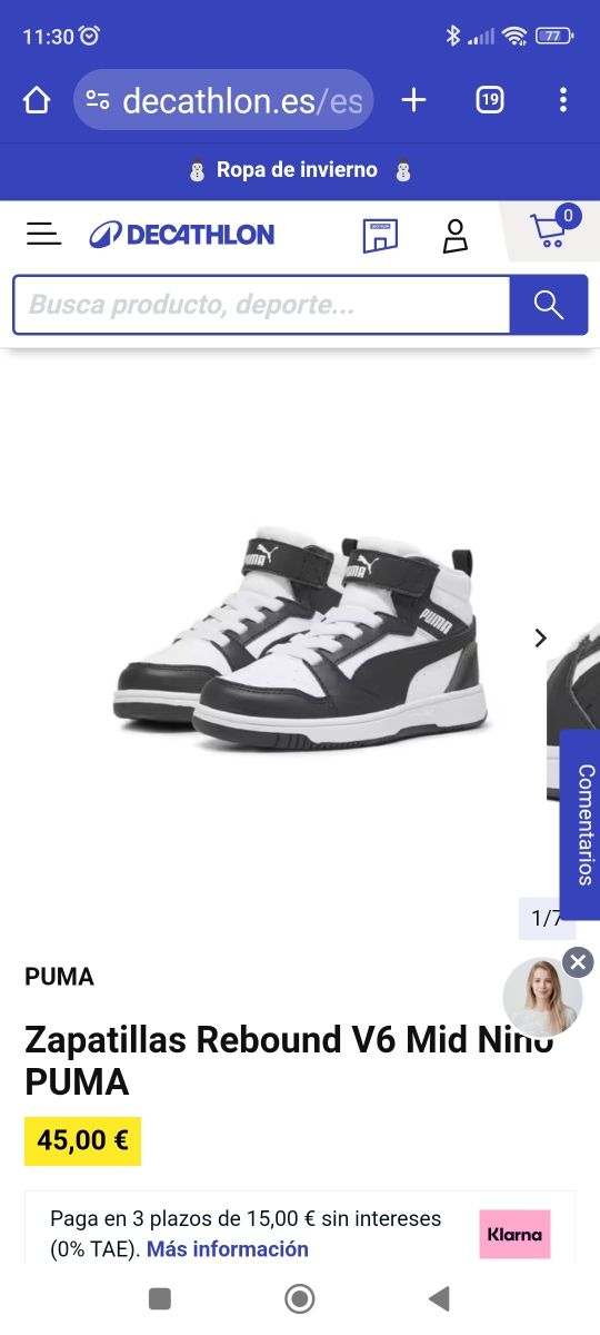 Zapatillas niño Puma