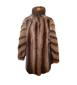 Abrigo Oversize de piel Mapache  U