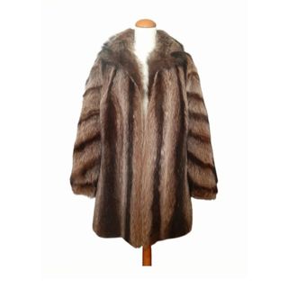 Abrigo Oversize de piel Mapache  U