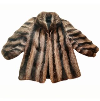 Abrigo Oversize de piel Mapache  U